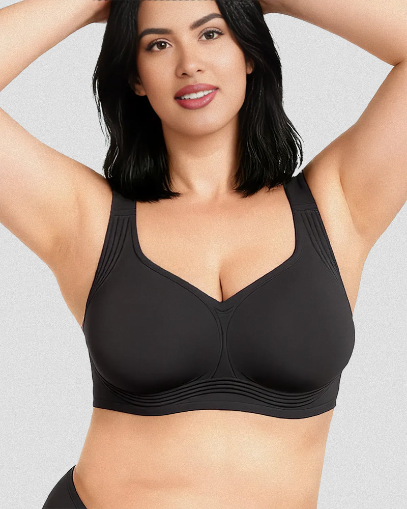 Jelly Bras for Women Plus Size Minimizer Soft Wireless Push Up Bra