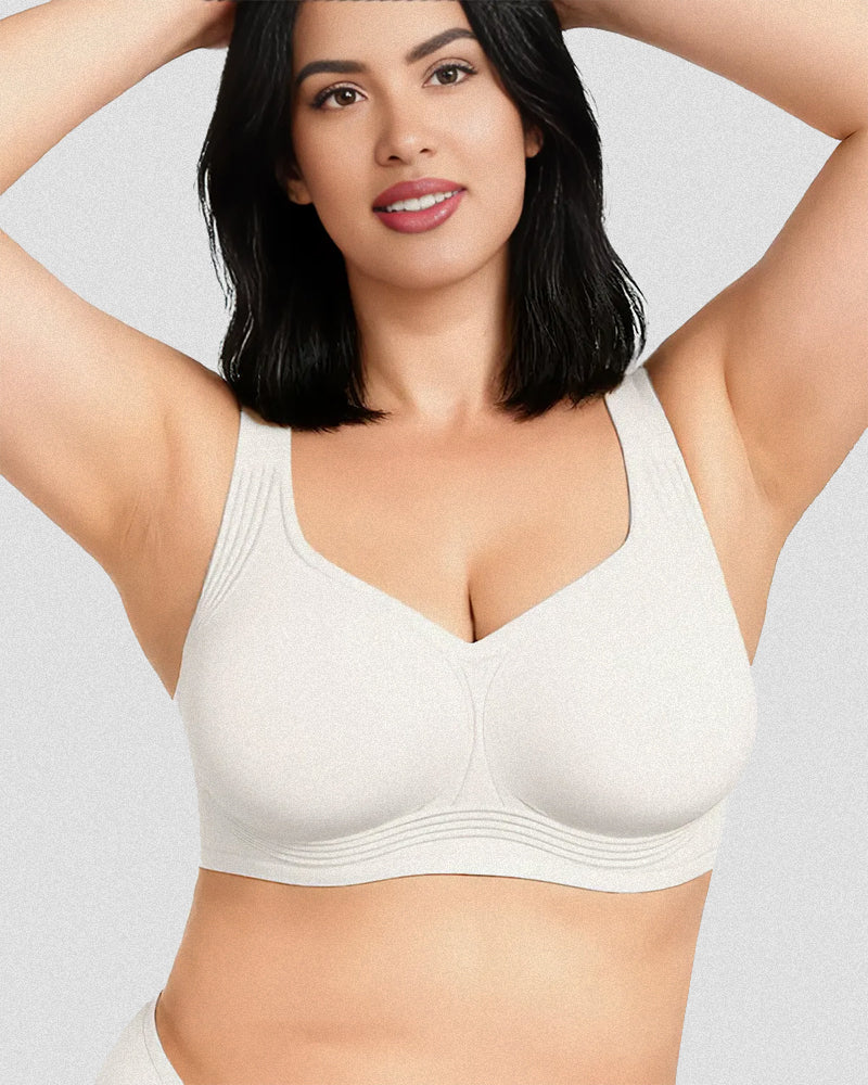 Jelly Bras for Women Plus Size Minimizer Soft Wireless Push Up Bra