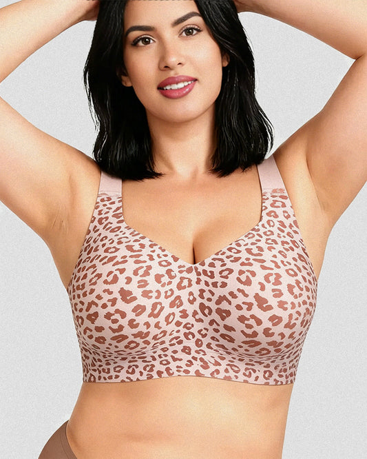 Jelly Bras for Women Plus Size Minimizer Soft Wireless Push Up Bra