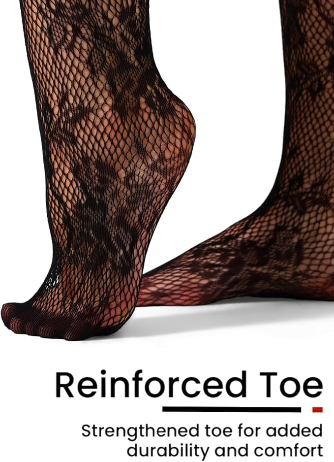 Lace Net Stockings 4-Pack