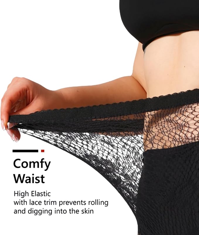 Lace Net Stockings 4-Pack