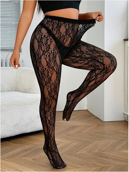 Lace Net Stockings 4-Pack